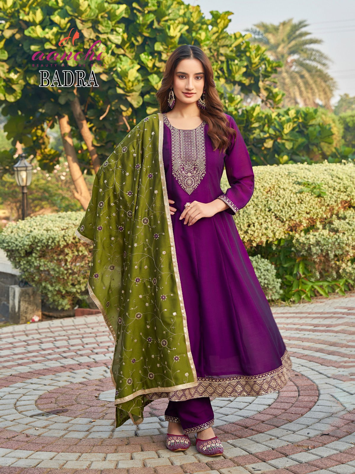Badra By Aanchi Vichitra Silk Kurti With Bottom Dupatta Wholesalers In Delhi